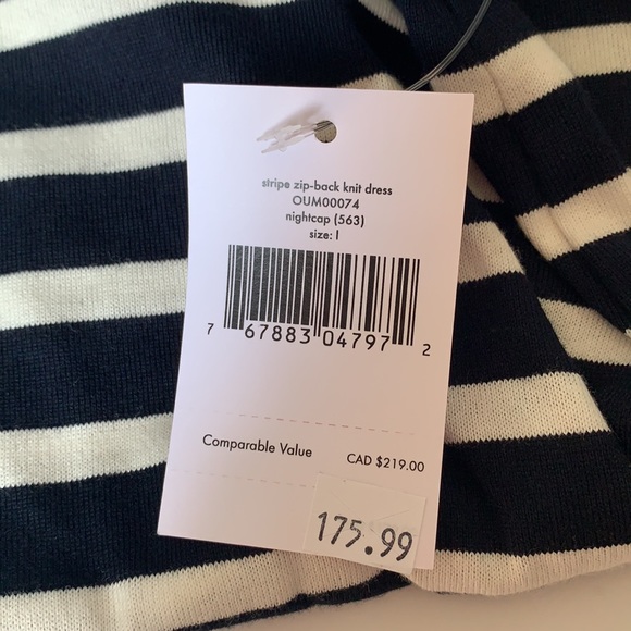 Kate Spade Black and White Striped Mini Dress - Picture 3 of 8